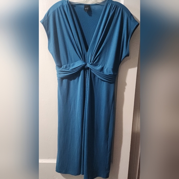 Esprit Teal Midi Dress with Knot Detail - Picture 4 of 4